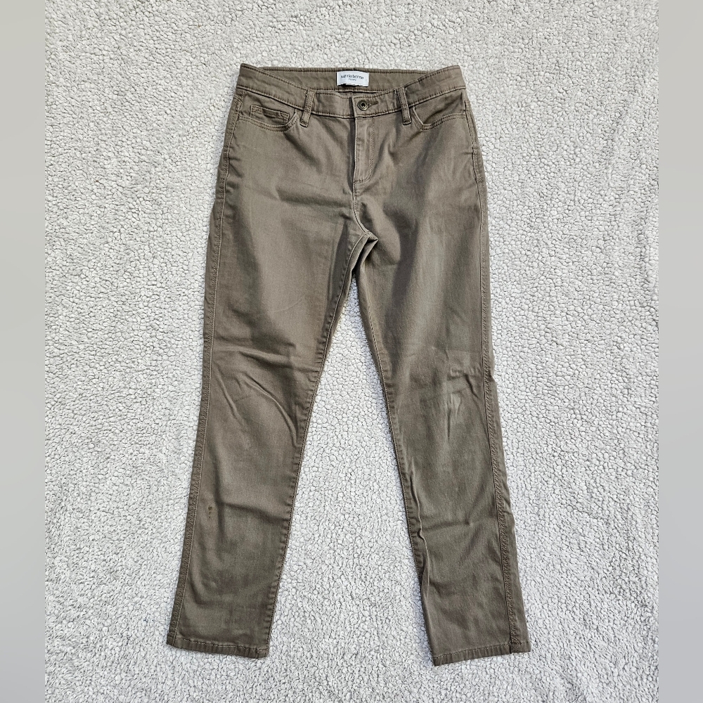 Tan Straight-Leg Pants